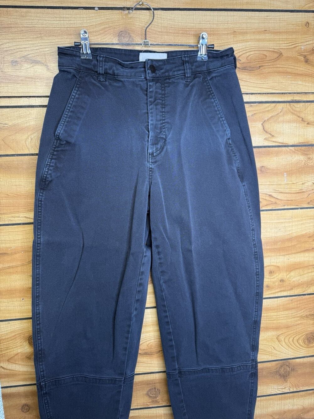 Everlane Washed Out Black Barrel Jeans High Rise Women's Size 8